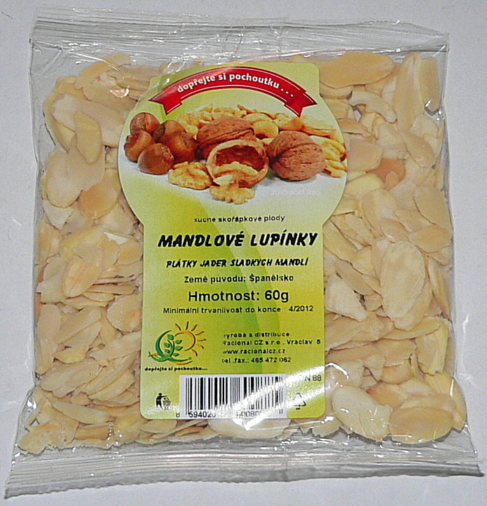 Mandlové lupínky 60g Racional